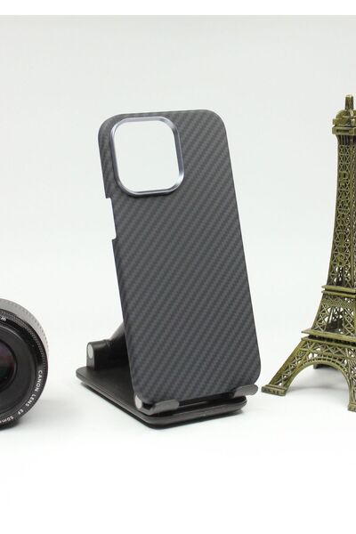 Beecover Iphone 15 Pro Max Kılıf Karbon Kaplama Kevlar Premium Telefon Kılıfı