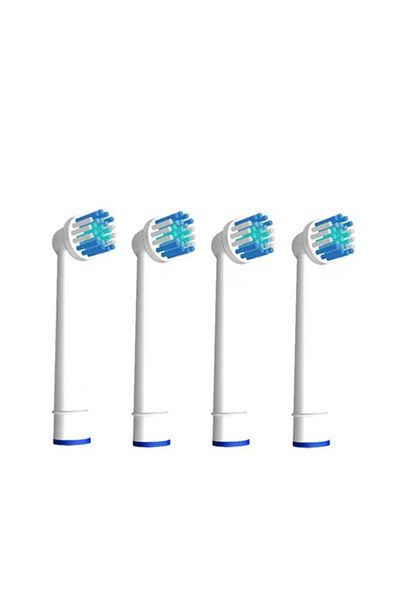 Dentos Compatible refill for Oral-B electric toothbrush, Pro Clean, 4 pieces, White