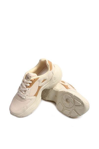 Ayakkabıhane Ecru Tan Women's Sports Sneaker Shoes Ah1E666261257