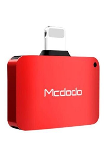 Mcdodo Adaptér Compact Lightning na Dual Port Lightning (červený)