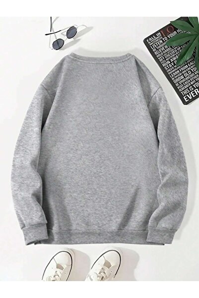 uyguntarz Unisex Vintage Printed Oversize Sweatshirt