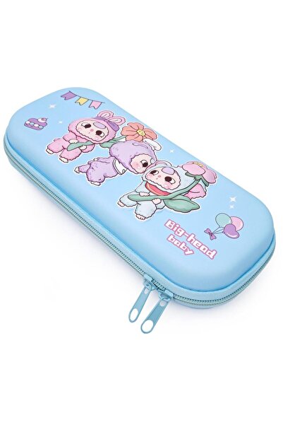 DNS Etui penar fete scoala, cu 1 fermoar 1 compartiment, neechipat, 3D Big he...