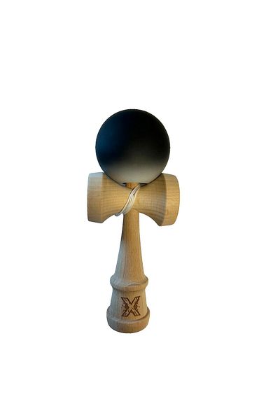 LEIBOO Kendama X Original, Flippy, Professional, 18 cm, Gradient White-Black, Rubber Ball