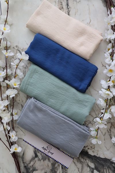 Lidya Şal Cotton Cashmere Shawl Comfortable Soft Textured