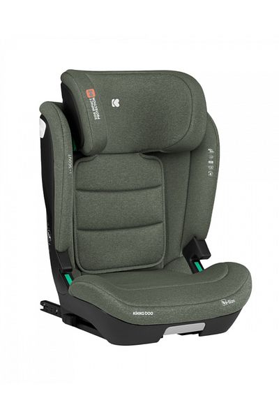 Kikka Boo Isofix car seat KikkaBoo i-Scout Army Green i-SIZE 100-150 cm, SPS-impact protection system