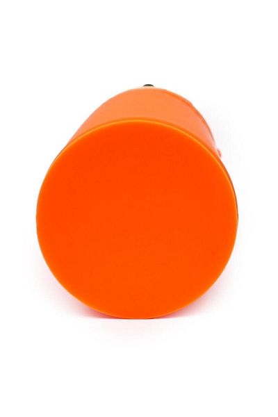 DNS Unisex pencil case with 1 compartment and 1 zipper, cylindrical, made of silicone, for school, orange Vulpe QS-2013