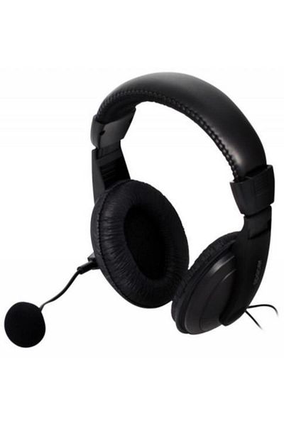 Spacer Headphones with Microphone SPK-222, 3.5 mm Jack (Black)