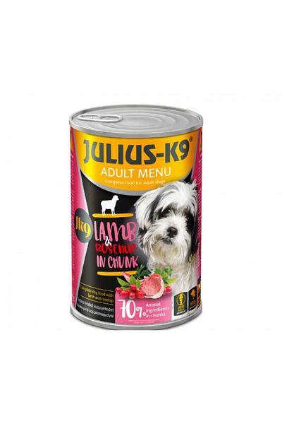 Julius K9 Dog - Super-Premium Wet Food - Lamb and Rosehip - 1240 g