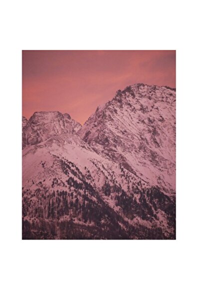 OEM Pictură pe pânză, „Amurgul mistic al munților înzăpeziți”