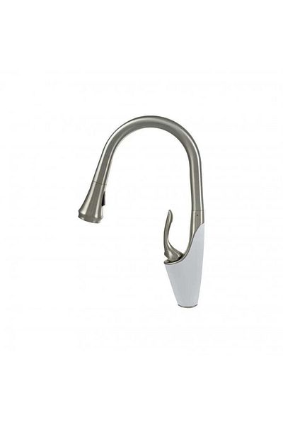 KORMAN TECHNIK Kitchen Faucet with Pull-out Spray, Sanitary Brass, Chrome, W054