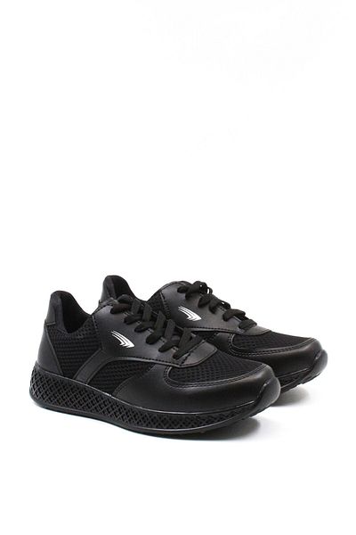 Ayakkabıhane Black Lace-Up Women's Sports Shoes Ah1E416261205