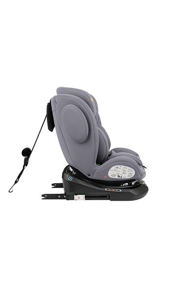 Kikka Boo Child car seat with ISOFIX KikkaBoo I-Felix LightGrey, I-Size approved 40-150cm, R129, SPS-Prote
