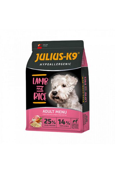 Julius K9 Julius K 9 Adult - Premium Hypoallergenic Dry Food - Lamb and Rice - 3 kg