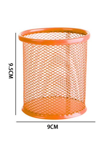 Need Metal Mesh Pen Holder Orange Nd-1009