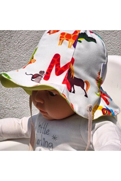 Simone Jr. قبعة دلو للأطفال بمظهر كتان مربوط على الوجهين