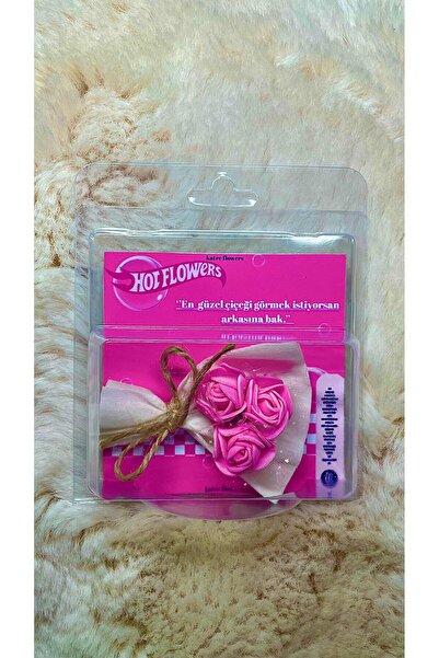 katre flowers LOVEWHEELS KİŞİYE ÖZEL AYNALI PEMBE ÇİÇEK BUKETİ