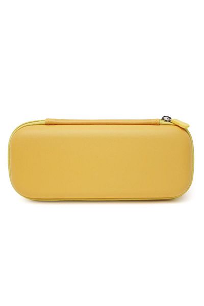 DNS Boys' pencil case, school bag, with 1 compartment 1 zipper, unequipped, 3D Hoops, yellow JS-6658