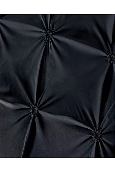 FIONNA.RO Finet Bed Linen With Pleats - Black