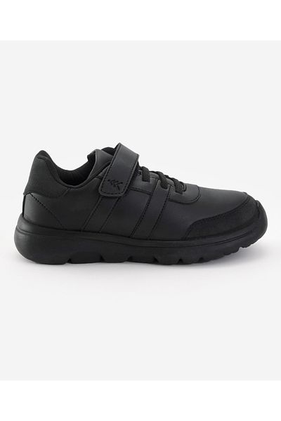 Pine kids School Shoes with Velcro Closure - Black