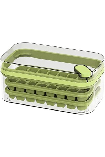 Tradeo صينية ثلج مزدوجة الطبقات مكونة من 64 شبكة بتصميم الضغط للإطلاق ومجرفة ...