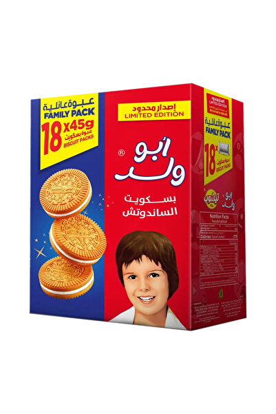 TeaShop بسكويت أبو ولد ساندويتش، 18 × 45 غرام