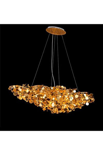 LUXXO Candelabru Monetti Gold, 12xG9, corp din metal auriu lucios