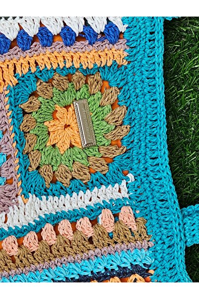 armonitacc Motifli örgü çanta