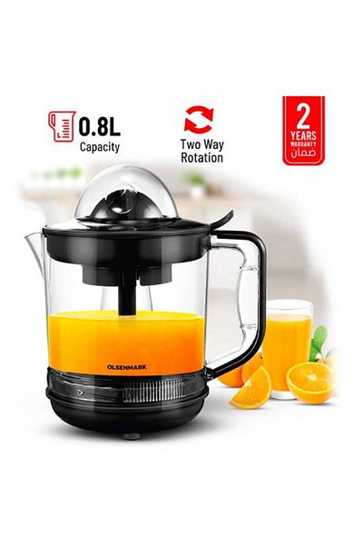 Olsenmark OMCJ1818 Citrus Juicer with Jug, 800 ml, 25 Watt - Multicolor