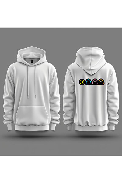 Sebesta Fashion سويت شيرت بقلنسوة من القطن ثلاثي الخيوط مطبوع عليه لعبة الموس...