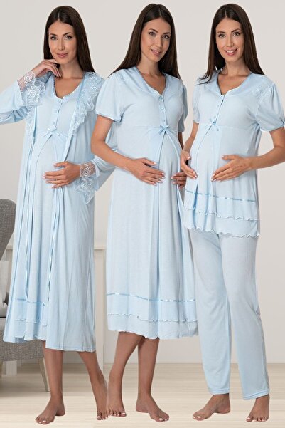 ByLohusa Effortt Blue Pregnant Maternity Set