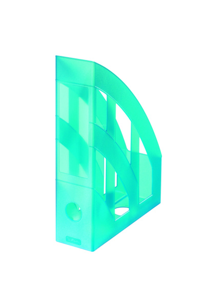 Herlitz Suport dosare Herlitz, A4, plastic, Turcoaz translucid