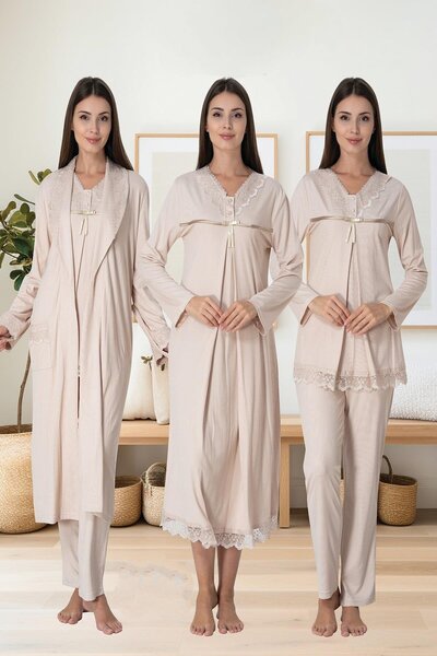 ByLohusa مجموعة الأمومة للحوامل باللون البني من إيفورت