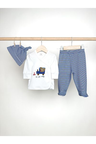 MİNİPOLO1 Baby Zibin Minipollo 3 Pieces 0-3 Months and 3-6 Months Gift