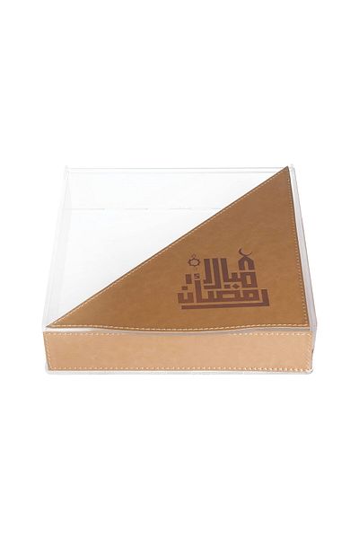 Lamsit Ibdaa Ramadan Acrylic Box - Islamic Box - Decor - Dates & Jewelry – Leather Box