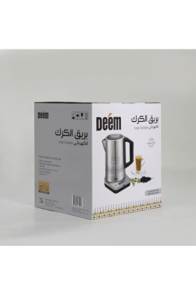 Deem بريق شاي الكرك الكهربائي ستانلس ستيل نسخة القط العسيري