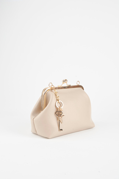 Vivaq Women's Mink Key Charm Gift Scholarship Closure Lined Handbag and Shoulder Bag