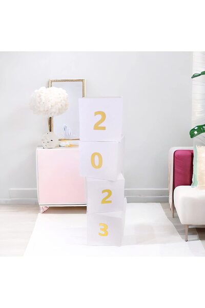 Lamsit Ibdaa Graduation Party Set - Boxes for Ceremony, Convocation, GRAD Decor (Numbers)