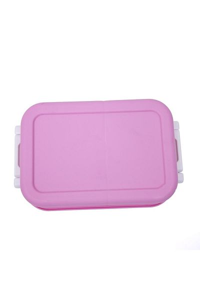 DNS Kindergarten children's casserole, stainless steel box with flip lid, 500 ml, pink YSY5003-1