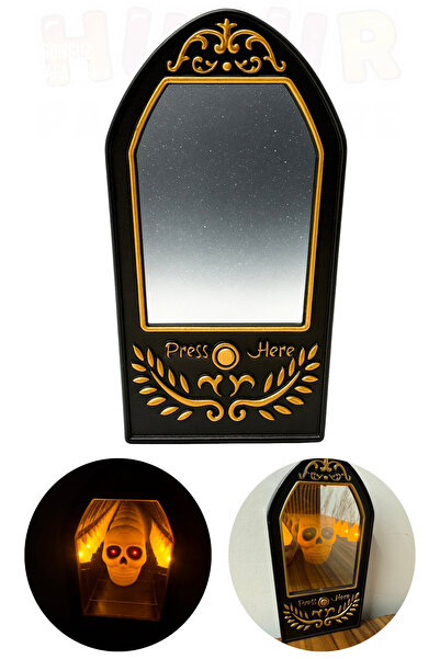 Huzur Party Store Işıklı Sesli Sonsuz Kafatası Işıklı Kapı Zili 19x10 Cm Asma...