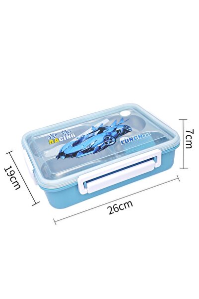 DNS Caserola mare copii inox, 4 compartimente, pentru pachet scoala, 1000 ml,...
