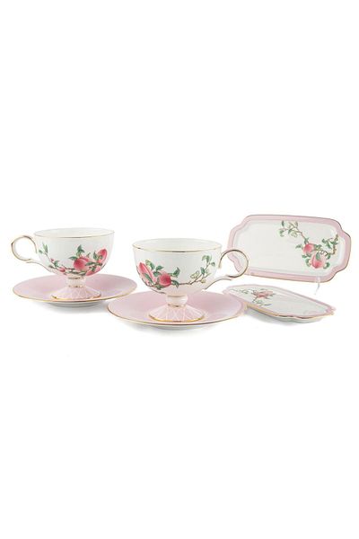 Mikasa Moor Peachy 6 Piece 2-Piece Teacup Set 220Cc