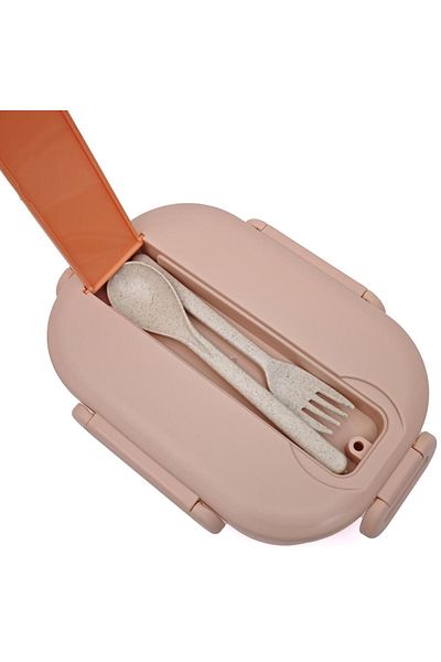 DNS Stainless steel children's casserole, 2-compartment lunch box, 900 ml, orange HXD6710