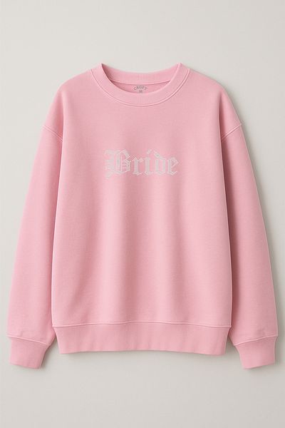 CROFT (3 Threads) Stone Printed Oversize Crew Neck Sweatshirt