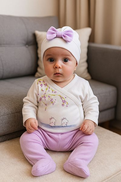 Kidaxi Kd01022 Baby Girl Suit 0-1/1-3 Months
