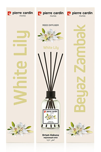 Pierre Cardin Reed Diffuser 110 ml – White Lily – Beyaz Zambak Oda Kokusu