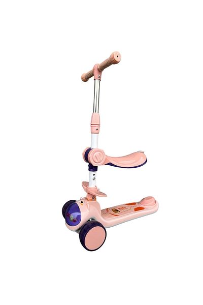 Mixbo Balance Scooter for Kids, Adjustable Height, Pink