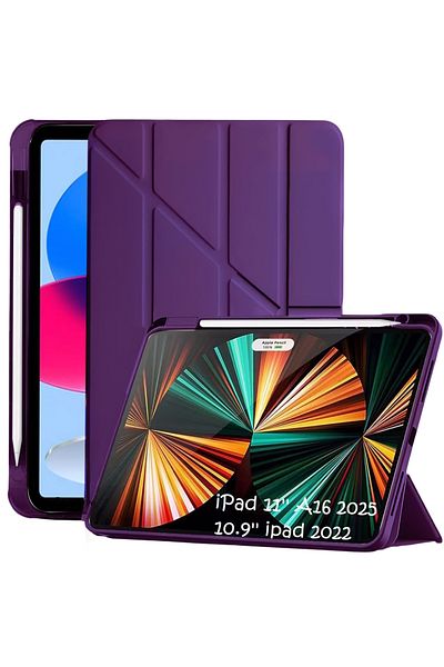 m.tk moveteck iPad 11 (A16) 2025 10Th Generation 10.9 Compatible Case Soft with Pen Compartment Smart Sleep Mode A3354 A3355