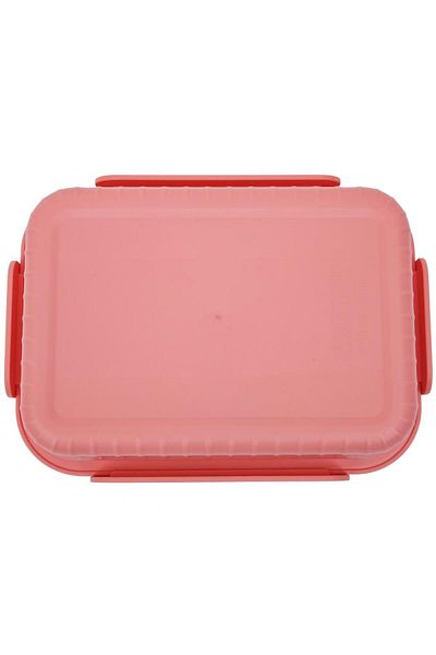 DNS Stainless steel children's casserole, 3 compartments, for lunch 750 ml, pink HXD6753