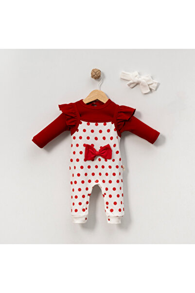 pony baby 'pony ile özel hisset' Puanlı Salopet Badili Bandanalı Tulum