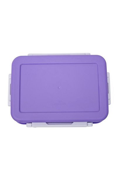 DNS Cutie pranz copii plastic, capac transparent, pentru scoala, 750 ml, mov YSY3021-1